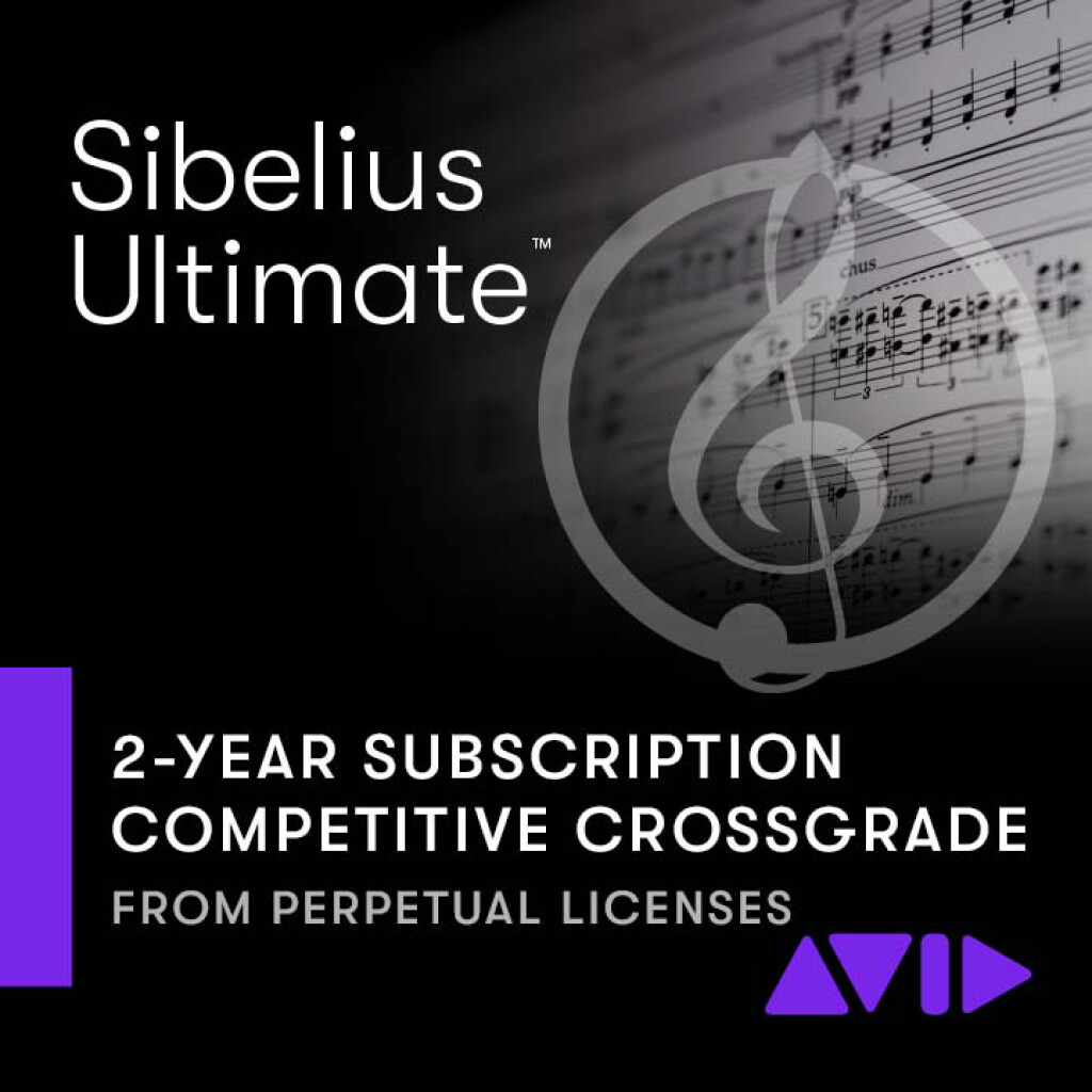 Sibelius Ultimate perpetual crossgrade til 2-års abonnement
