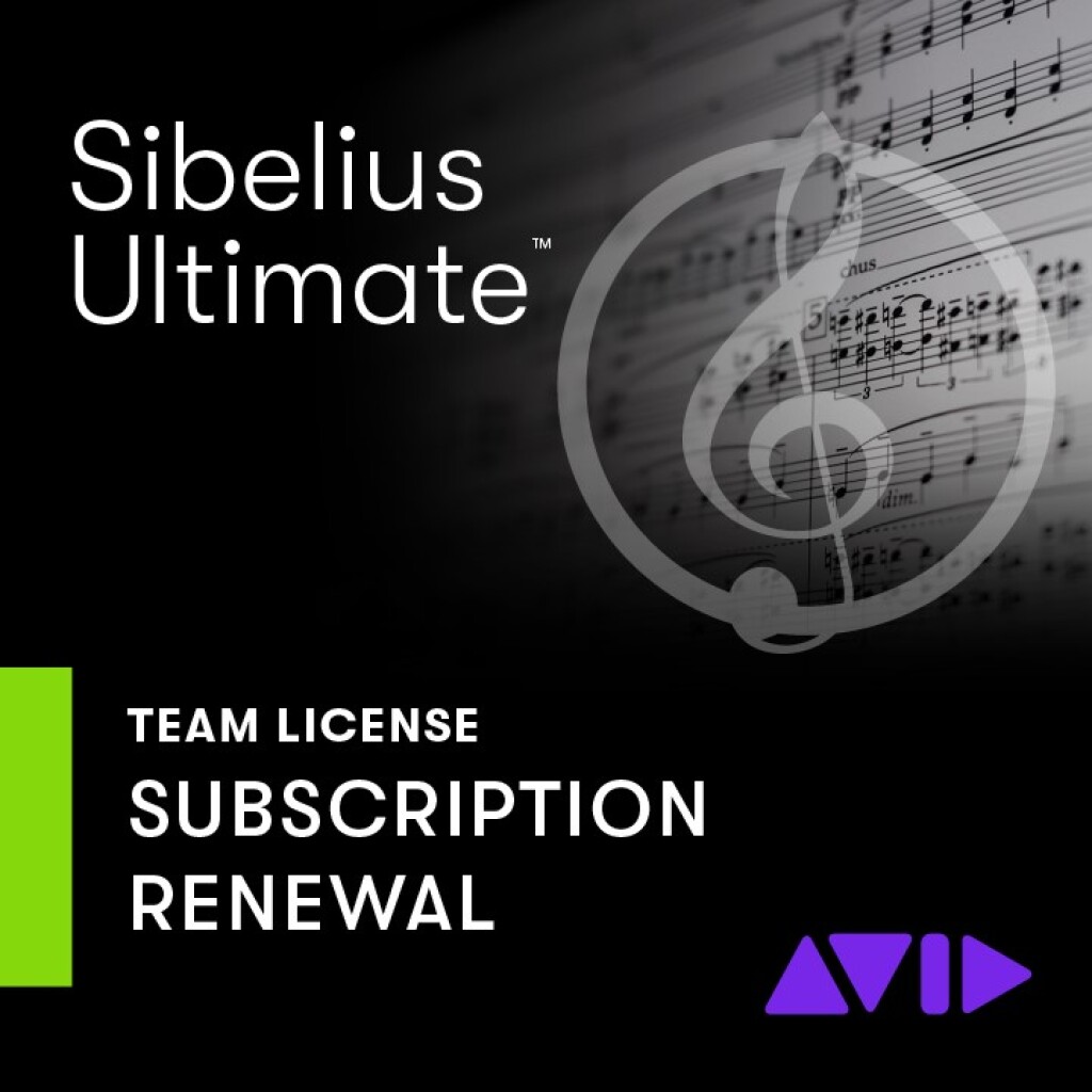 Sibelius Ultimate TEAM 1 Yr Subs - Renewal