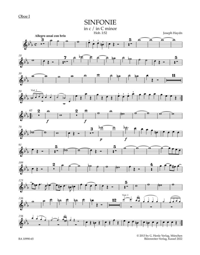 Symphony No.52 in C minor Hob.I:52