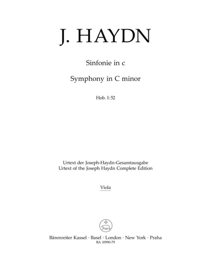 Symphony No.52 in C minor Hob.I:52
