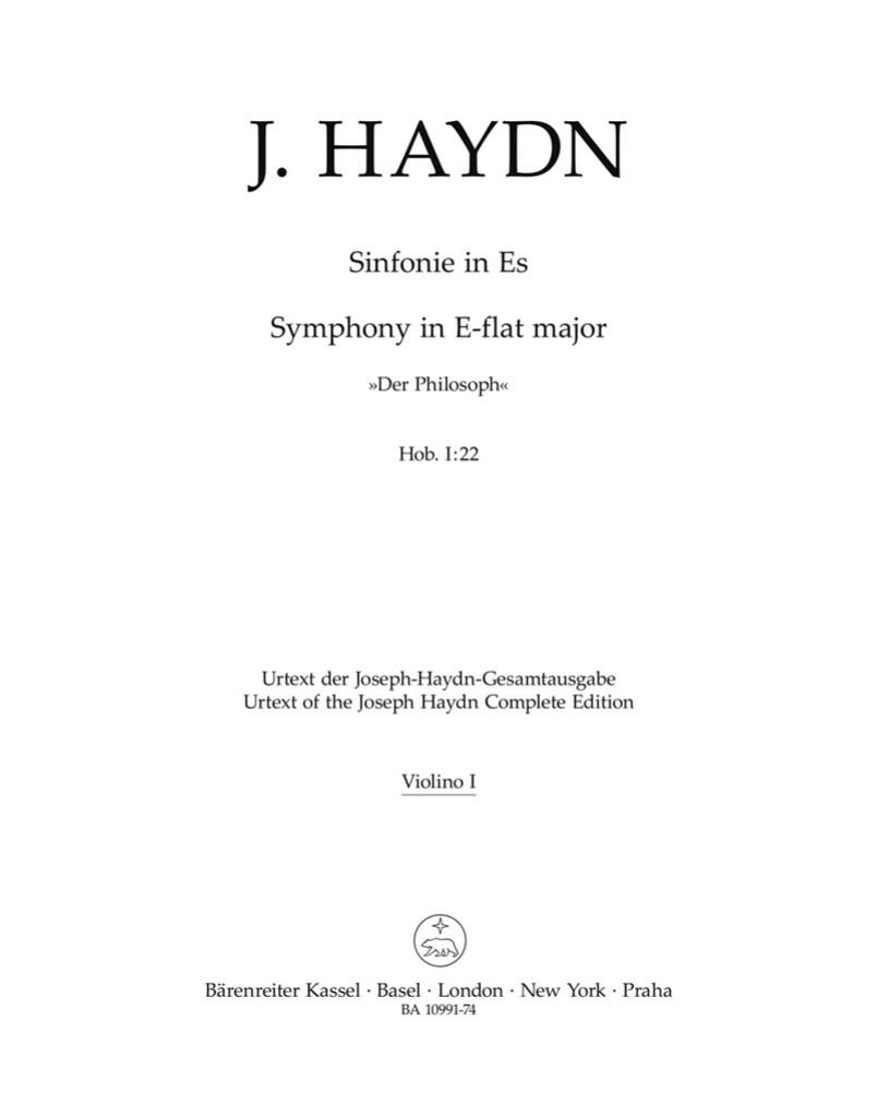 Symphony in E-flat Major Hob I:22 : Der Philosoph