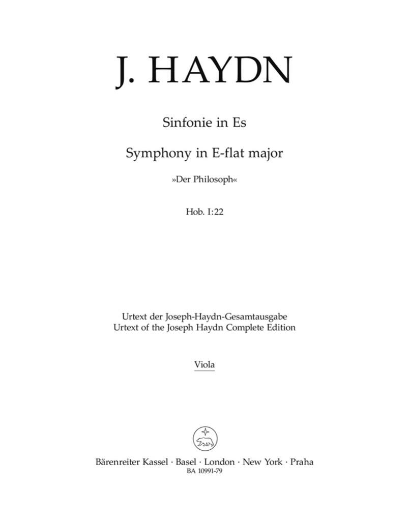 Symphony in E-flat Major Hob I:22 : Der Philosoph