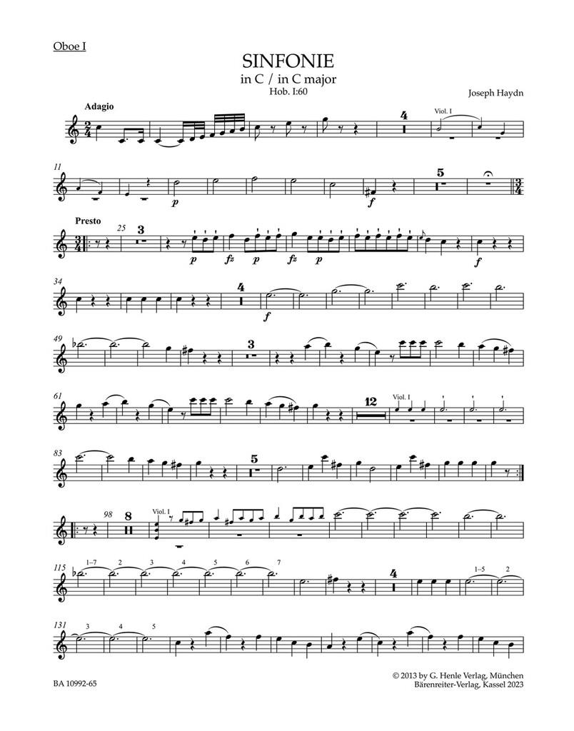 Symphony In C Major Hob. I:60 : Il Distratto