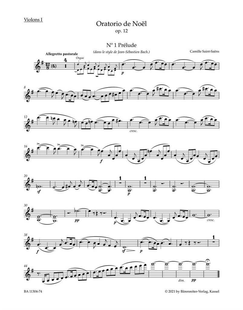 Oratorio de Noël : Op. 12