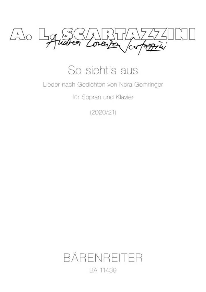 So sieht's aus for soprano and piano : Songs based on poems by Nora Gomringer