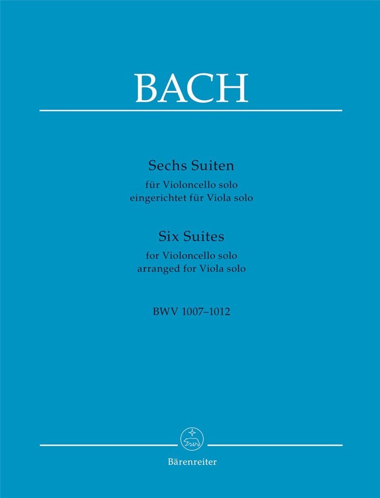 Six Suites For Violoncello Solo : BWV 1007-1012