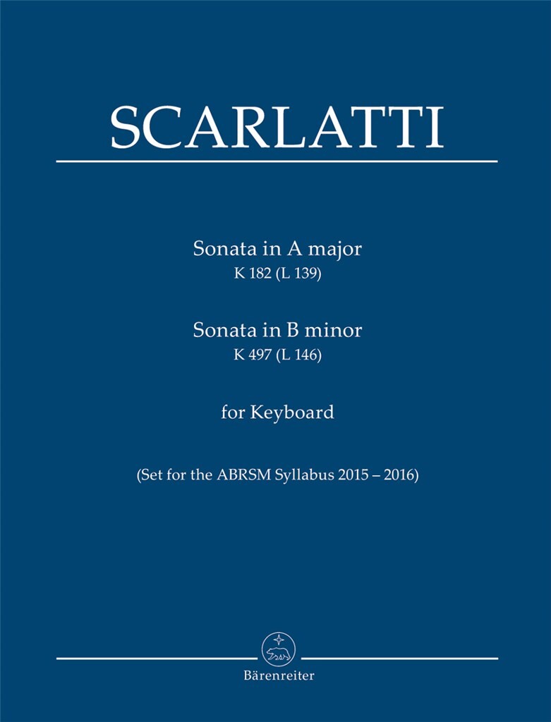 Two Sonatas for Keyboard K182 (L139), K497 (L146)