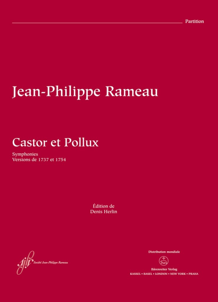 Castor et Pollux RCT 32A-B : Tragédie in one Prologue and Five Acts