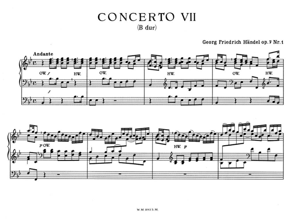 Orgelkonzerte fur Orgel allein mit Pedal. Heft 3 : Konzert HWV 306 B-dur - HWV 307 A-dur - HWV 308 B-dur