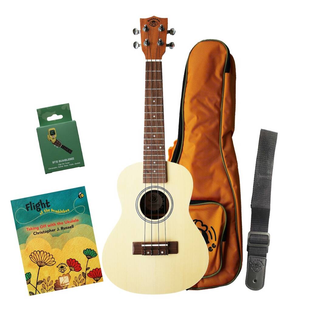 Bumblebee BUC50 Concert Ukulele Pakke - engelsksproget bog