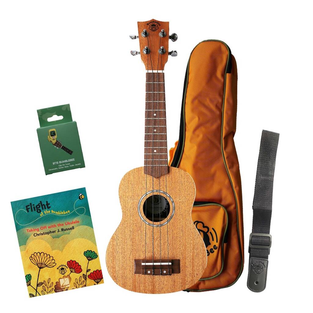 Bumblebee BUS30 Soprano Ukulele pakke - English Language