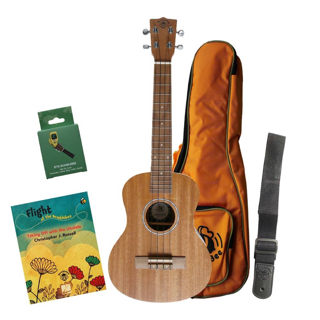 Bumblebee BUT30 Tenor Ukulele Pack - engelsk sprog