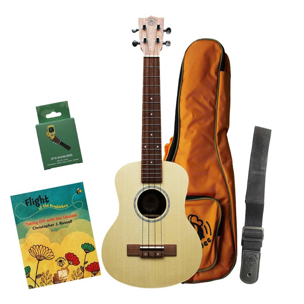 Bumblebee BUT50 Tenor Ukulele-pakke - engelsk sprog