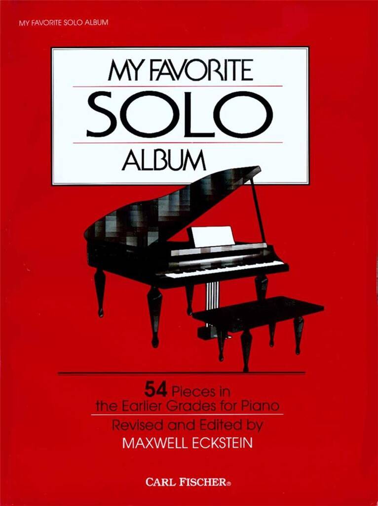 MY FAVORITE SOLO ALBUM (ED ECKSTEIN MAXWELL) PIANO SOLO BOOK