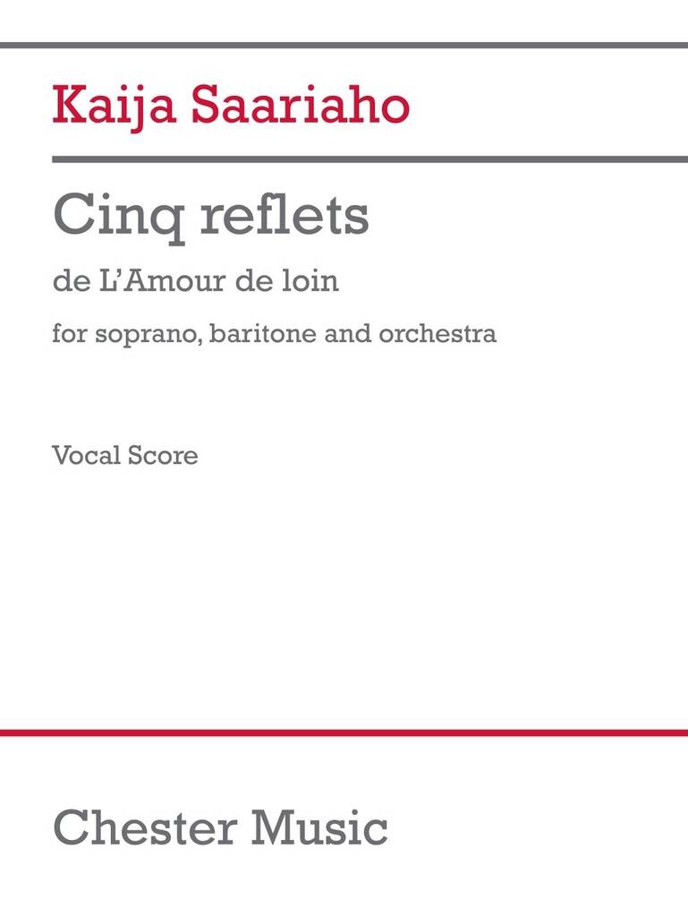 Cinq Reflets (Vocal Score)