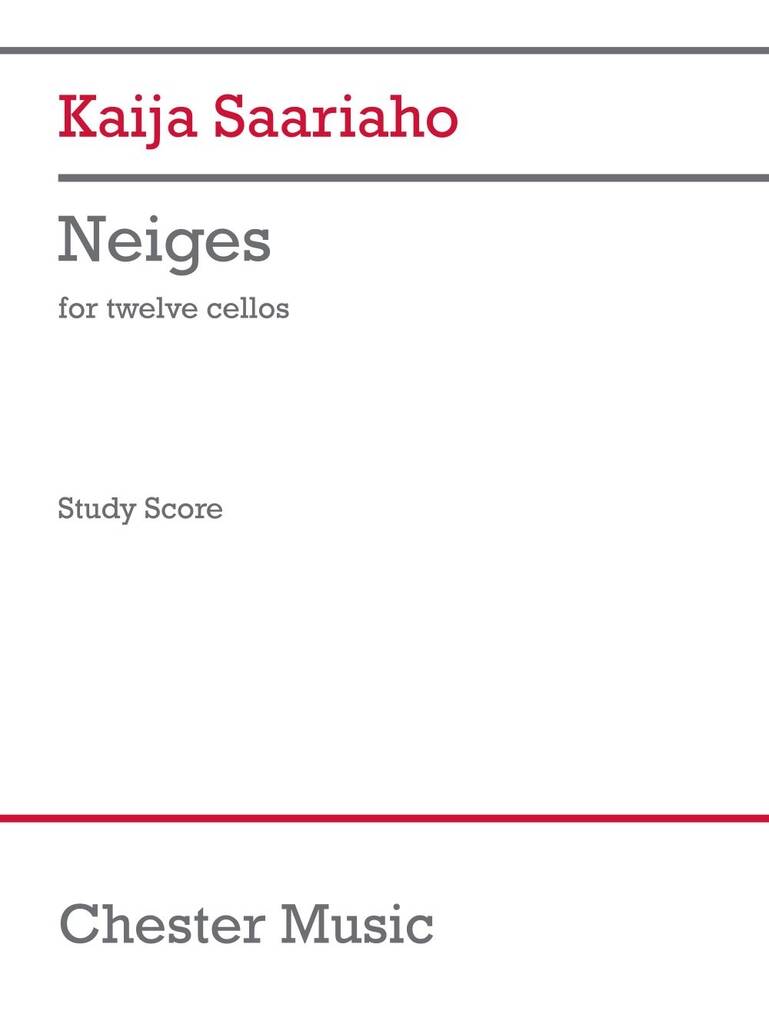 Neiges (version for twelve cellists)