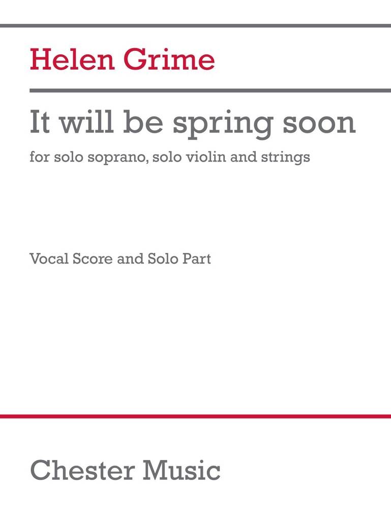 It will be spring soon (vocal score/part)