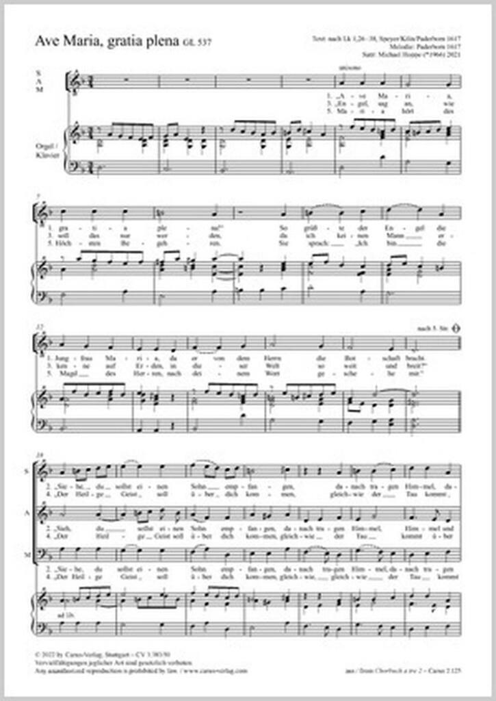 Ave Maria, gratia plena : D Dorian / D minor