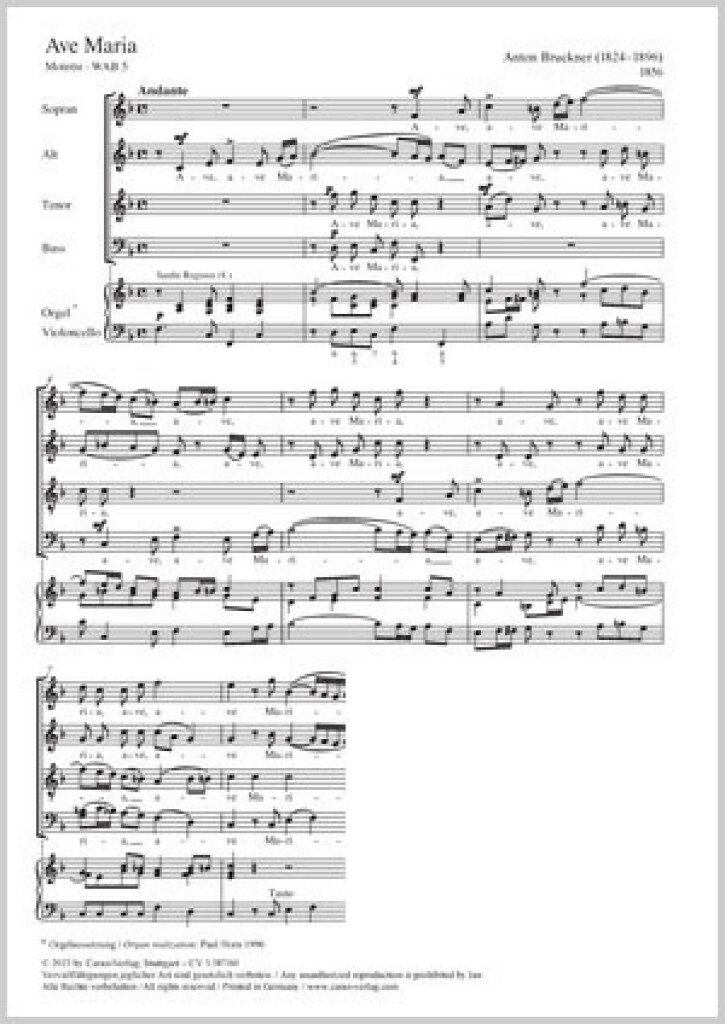 Ave Maria : Motette