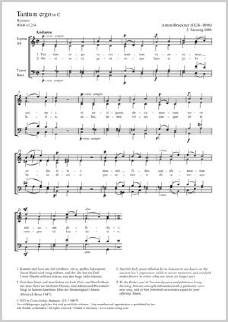 Tantum ergo in C major : Hymnus