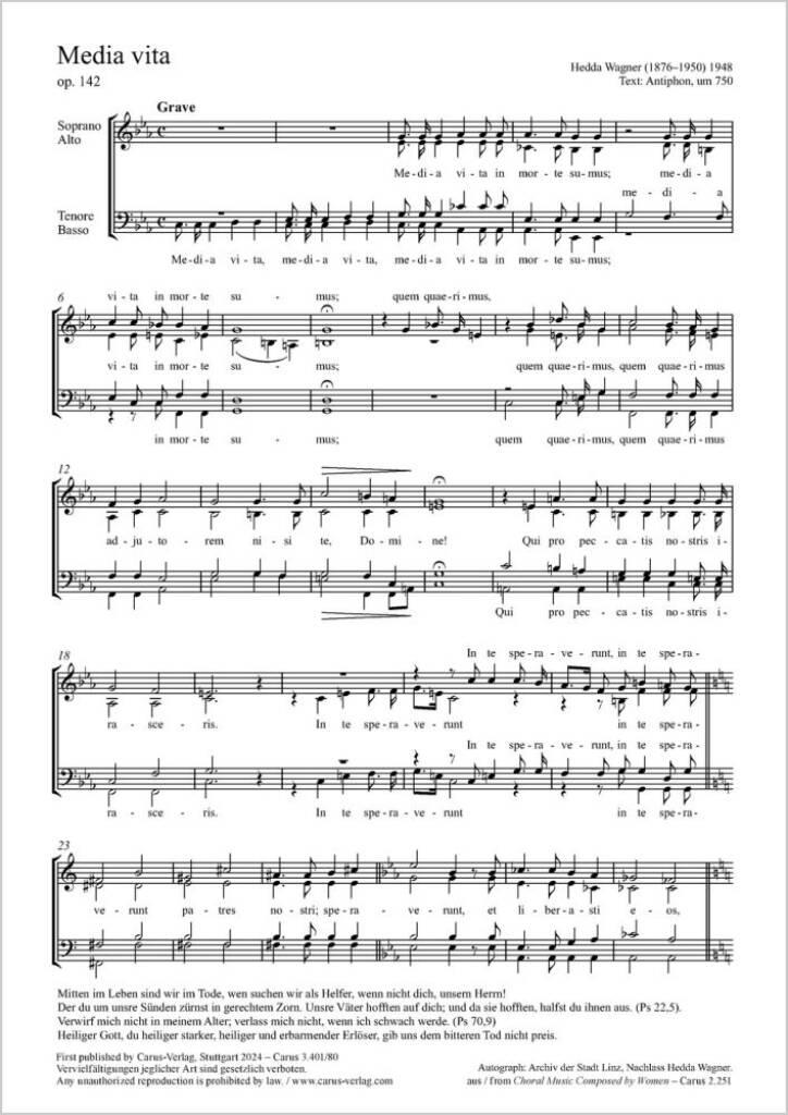 Media vita : C minor - Op. 142