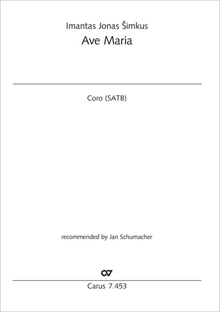 Ave Maria : recommended by Jan Schumacher
