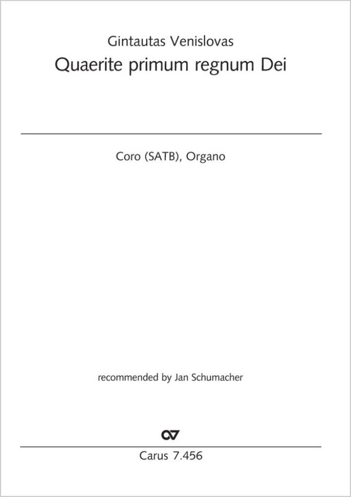 Quærite primum regnum Dei : recommended by Jan Schumacher