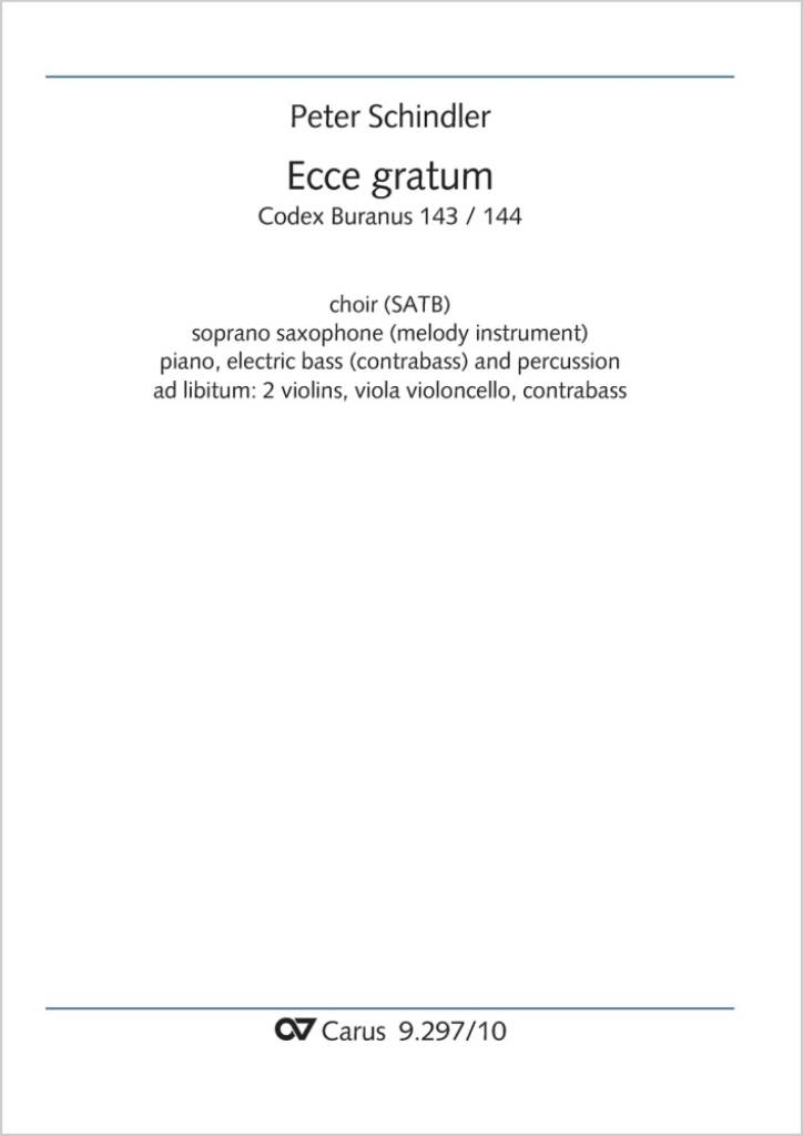 Ecce gratum - G major : from: Perpetuum mobile - Songs from the Codex Buranus
