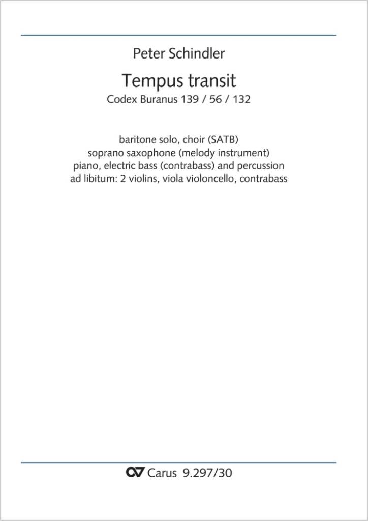 Tempus transit - D minor : from: Perpetuum mobile - Songs from the Codex Buranus