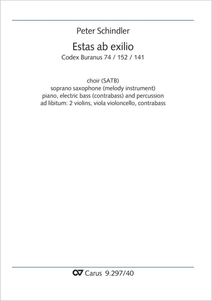 Estas ab exilio - A flat major : from: Perpetuum mobile - Songs from the Codex Buranus