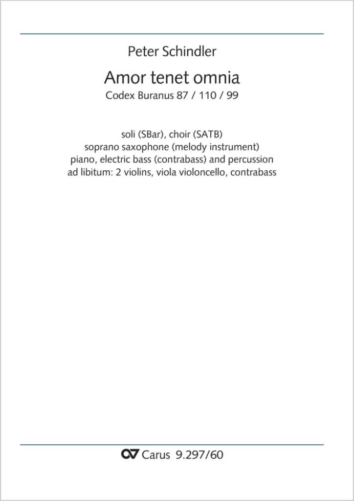 Amor tenet omnia : from: Perpetuum mobile - Songs from the Codex Buranus