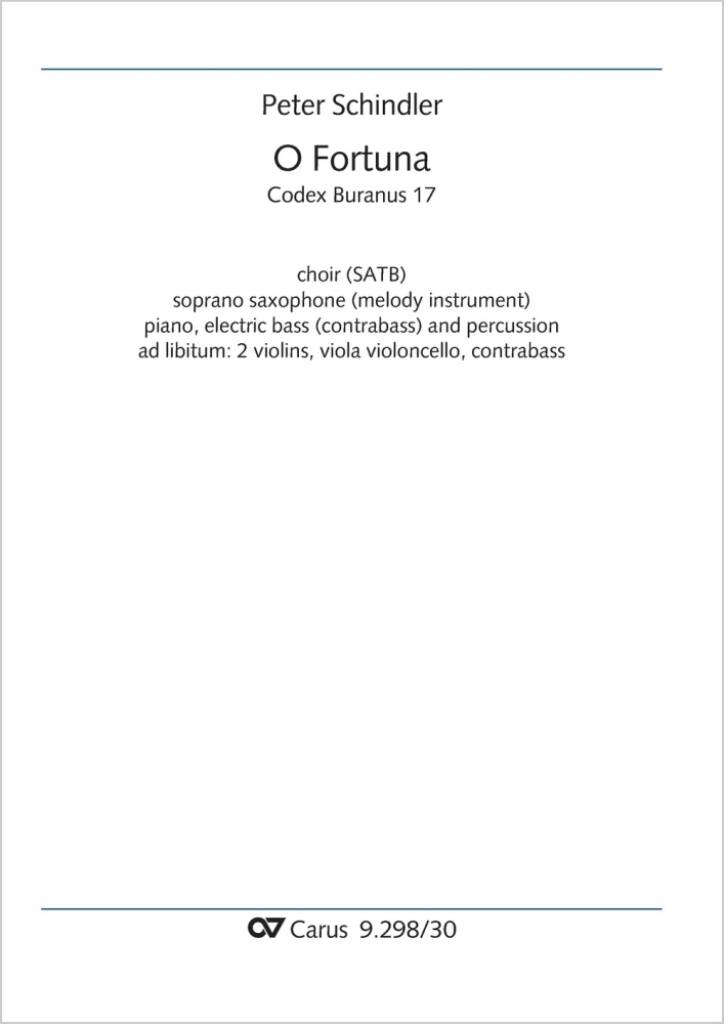 O Fortuna : from: Perpetuum mobile - Songs from the Codex Buranus