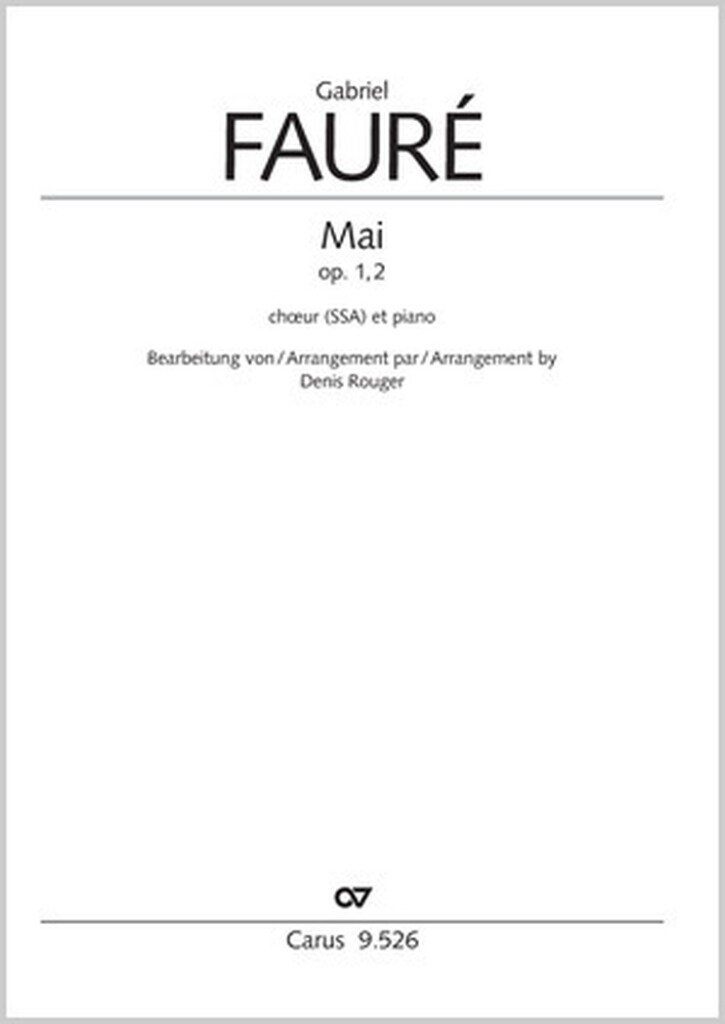Mai : G major - op. 1,2