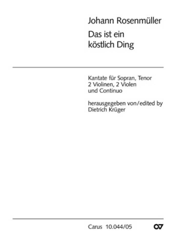 Das ist ein kostlich Ding : d-Moll
