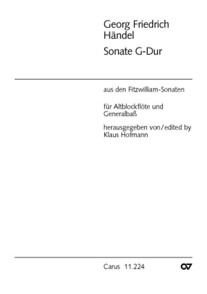 Sonate 3 G-Dur (Fitzwilliam)
