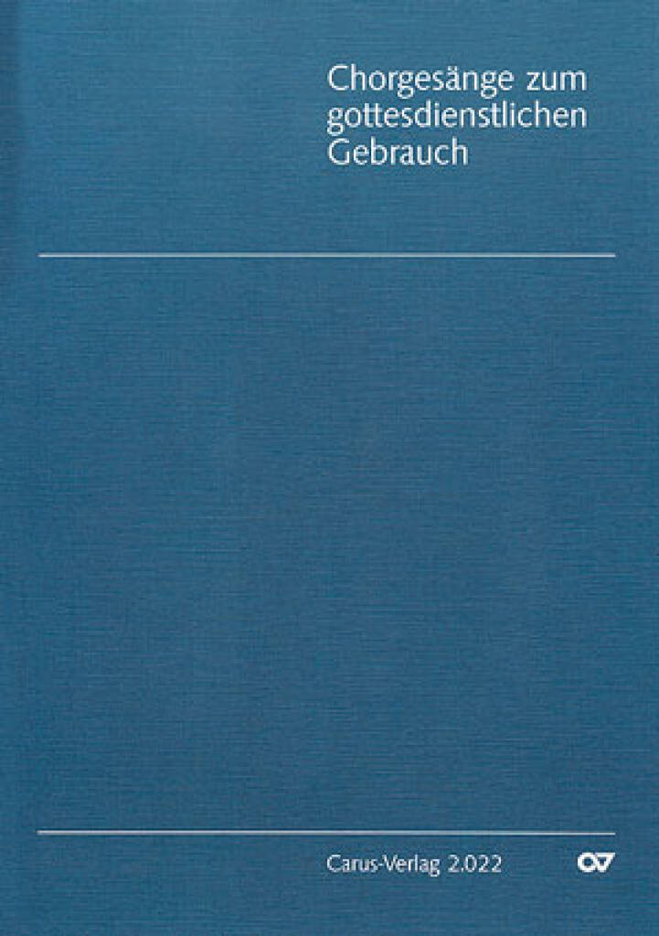 Chorgesänge zum gottesdienstlichen Gebrauch : Chorheft 9, Württ.