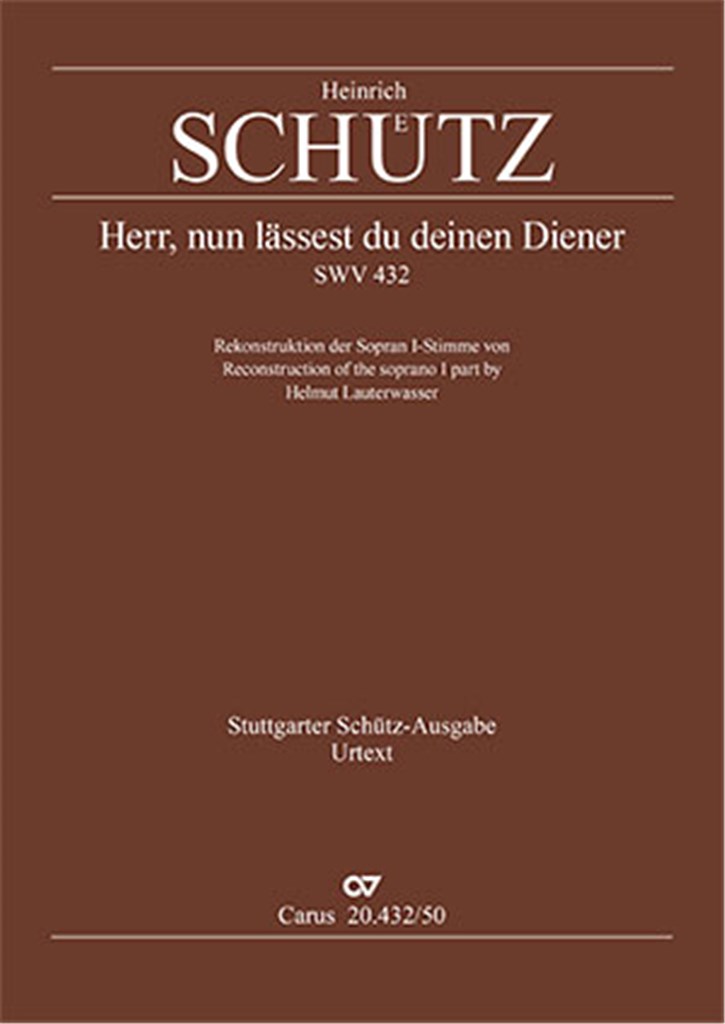 Lord, now lettest thou thy servant depart : Deutsches Nunc dimittis II - A Dorian - SWV 433
