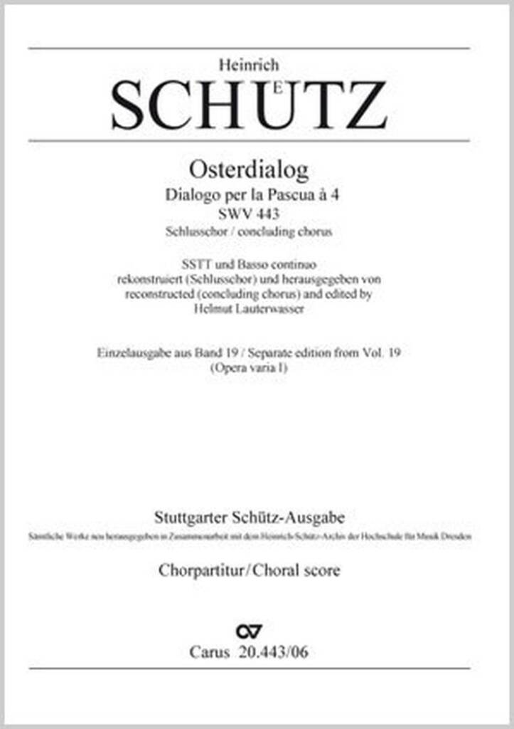 Weib, Was Weinest Du : Osterdialog, Schlusschor