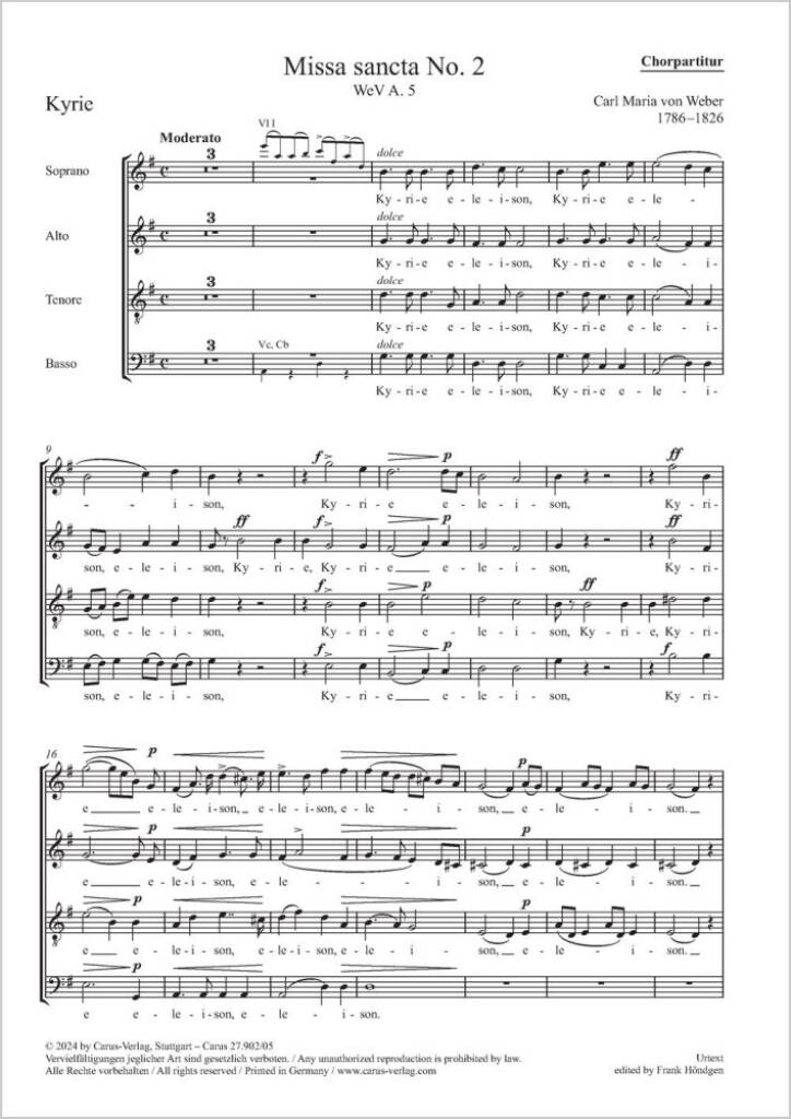 Missa sancta No. 2 : Jubel-Messe - WeV A.5, Offertorium WeV A.4, Op. 76
