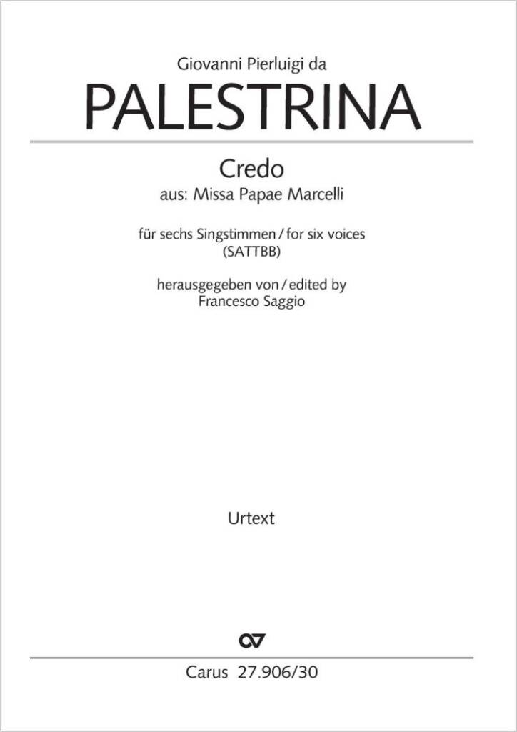 Credo : from: Missa Papae Marcelli