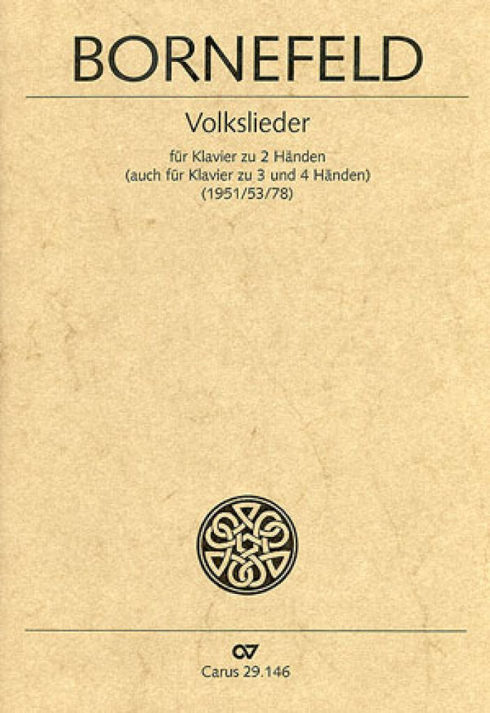 Volkslieder für Klavier zu 2 [auch 3 und 4] Händen