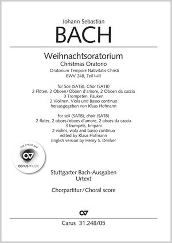 J. S. Bach: Weihnachtsoratorium, Teile I-III : Kantaten I-III