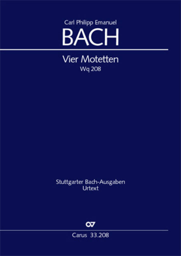 C.P.E. Bach: Vier Motetten