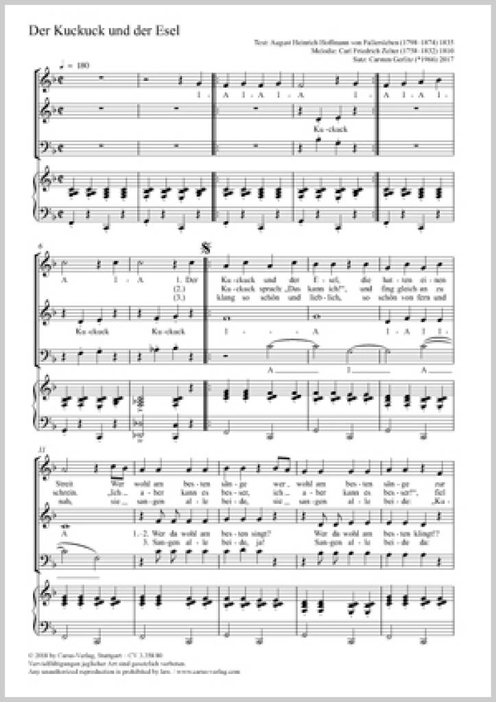 Der Kuckuck und Der Esel : F Major