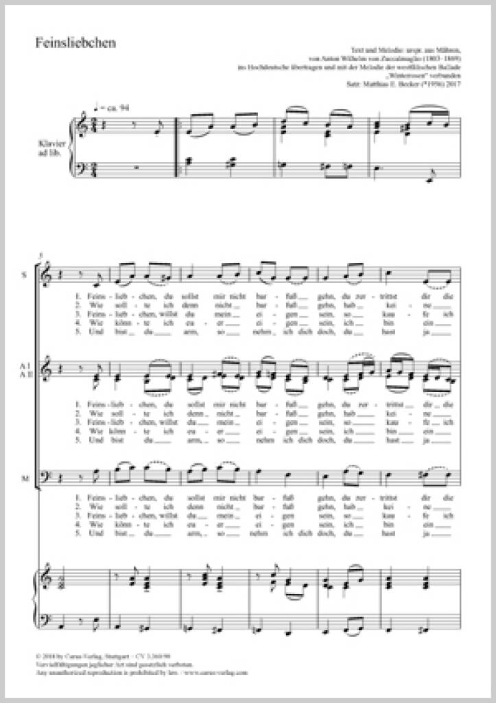 Feinsliebchen : A Minor