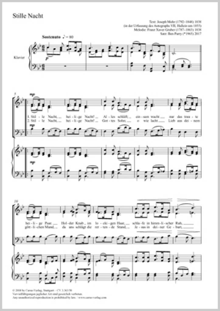 Stille Nacht : B Flat Major