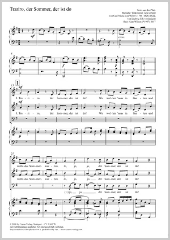 Trariro, Der Sommer, Der Ist Do : G Major