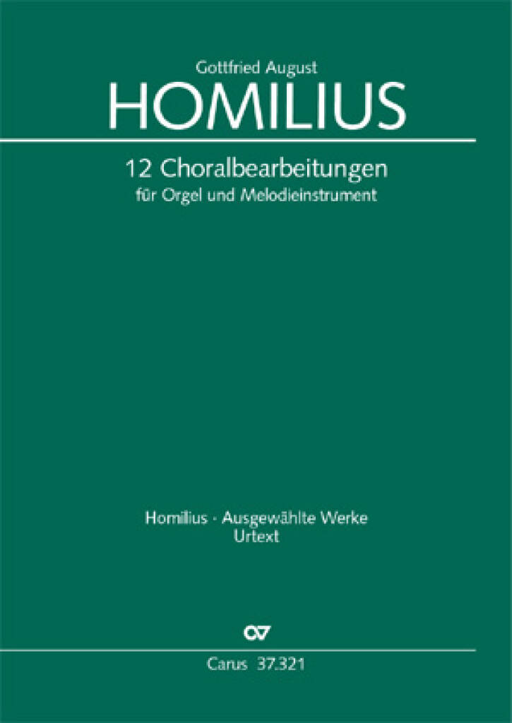 12 Choralbearbeitungen für Orgel und Melodieinstr