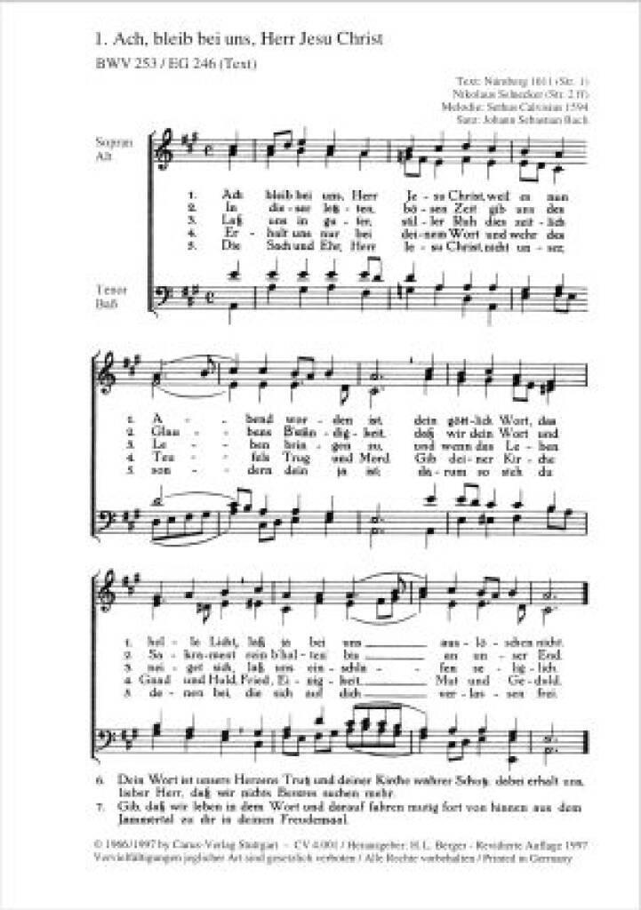 Choralsätze 1, 21 Kirchenlieder in 4-st. Sätzen