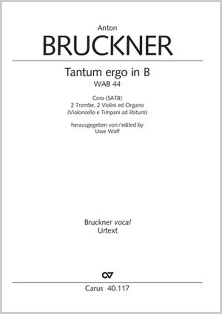 Tantum Ergo in B-Flat : WAB 44